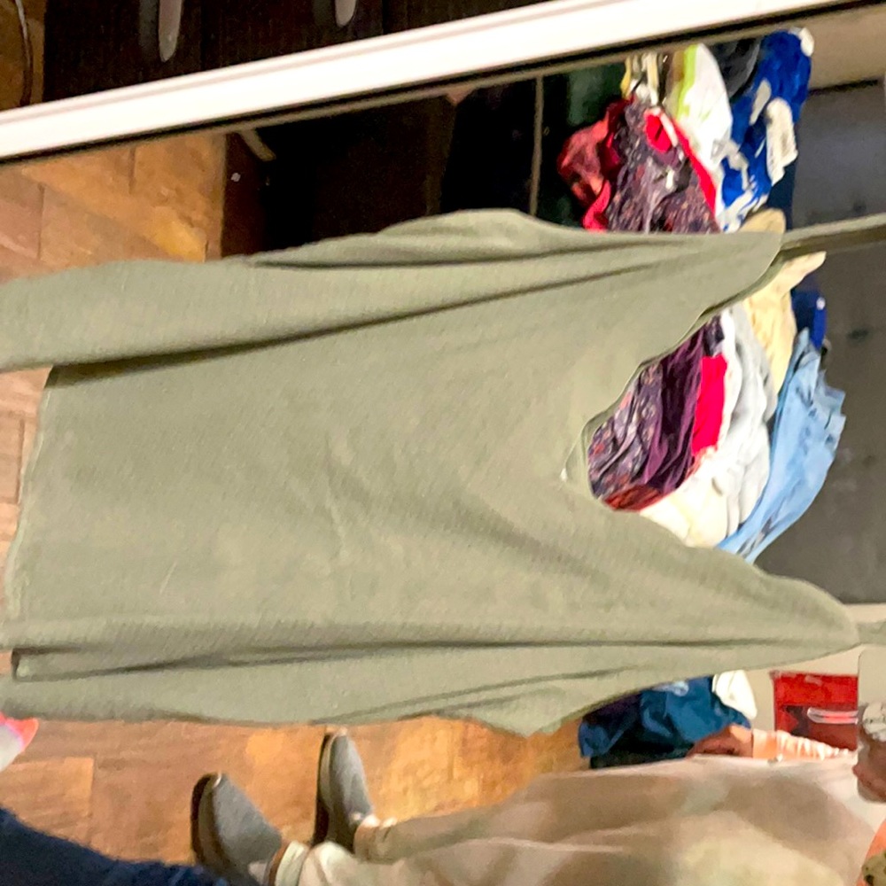 Green Spaghetti Strap Shirt
